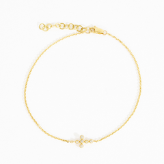 Vivian Sideways Cross Bracelet