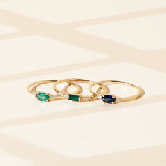 Anna Oval Sapphire Diamond Ring