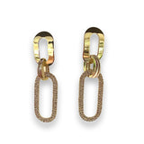 Chain Linked Sparkle Statement Earrings
