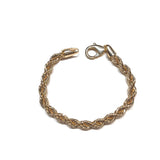 18K Gold Filled Thick Twist Chain Bracelet