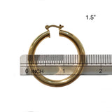 Gold Filled Tube Clasp Hoops