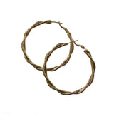 Krista Twist 2” Hoops Earrings