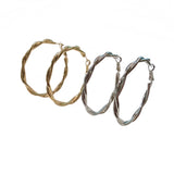 Krista Twist 2” Hoops Earrings