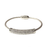 Dyana Cable Pave Bar Magnetic Bracelet