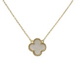 Flora Bezel Large Mother Of Pearl Necklace