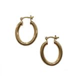 Gold Filled Oval Tube Hoops