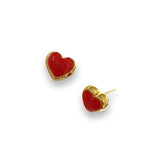 Puffy Color Heart Earrings