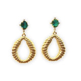 Teardrop Color Twist Statement Earrings