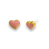 Puffy Color Heart Earrings