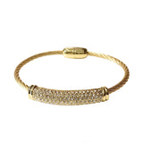 Dyana Cable Pave Bar Magnetic Bracelet