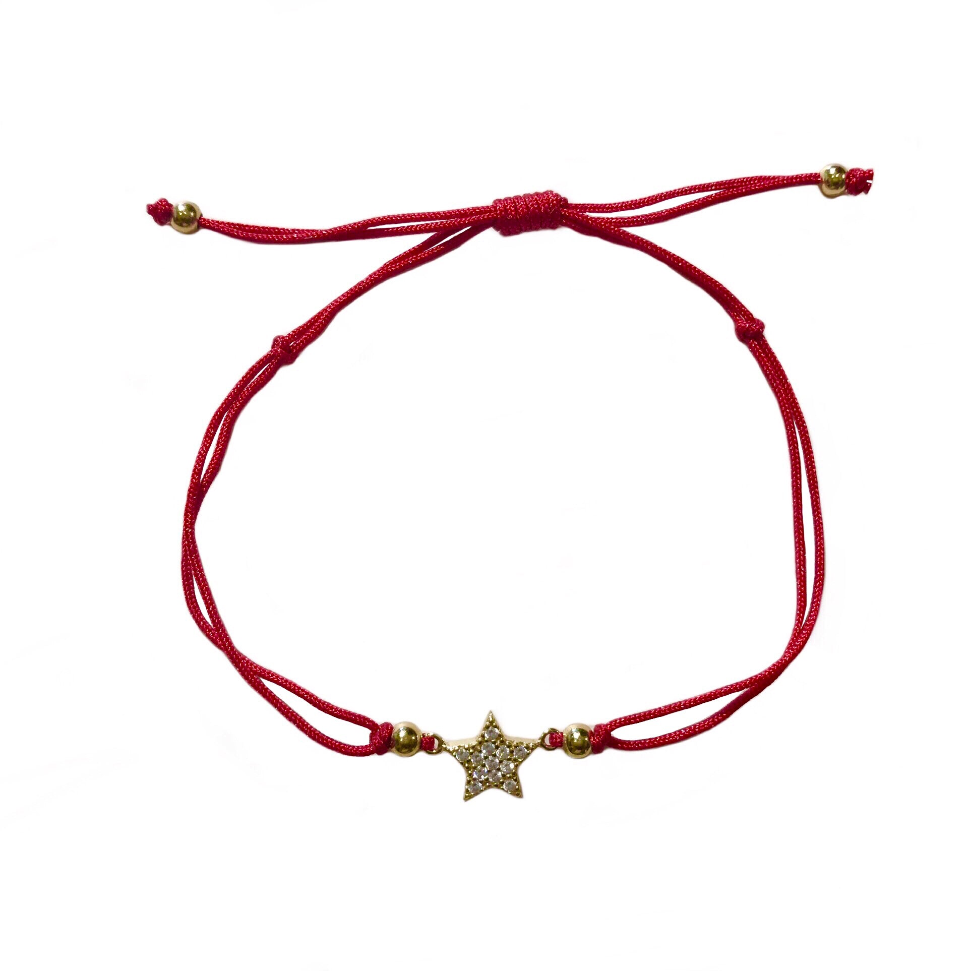 Starley Sparkle Red Thread Bracelet