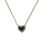 Heart Pave Sparkle Necklace