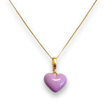 Noellery 18K Gold Filled Color Heart Charm Necklace