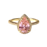 Adriene Pear CZ Ring