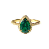 Adriene Pear CZ Ring