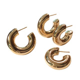 Gold Filled Hollow Hoops