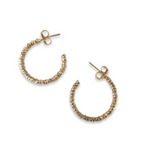 Gold Filled Texture Hoops