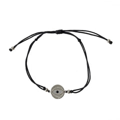 Evil Eye Detailed Disc Thread Bracelet
