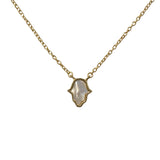 Hamsa Mother Of Pearl Necklace