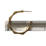 Gold Filled Bamboo Half Hoops