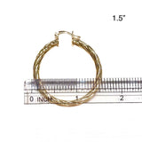Gold Filled Twist Clasp Hoops