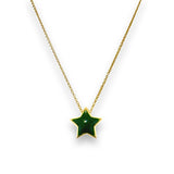 Color Star Puff Necklace