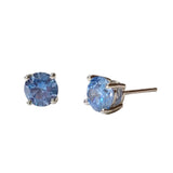 Amy Round Birthstone 6mm Studs