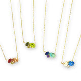 Carrie Cluster Birthstone Necklace
