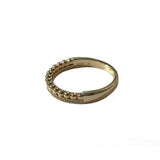 Noelia Partial Pave Beaded Double Ring