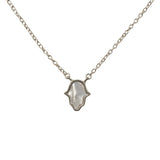 Hamsa Mother Of Pearl Necklace