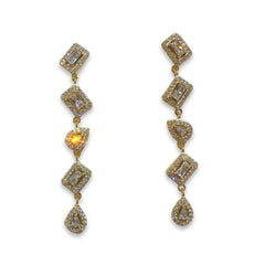 Noellery Linear Geo Statement Earrings