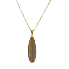 Gold Filled Teardrop Gemstone Necklace