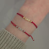 Tiny Infinity Pave Red Thread Bracelet