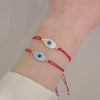 Evil Eye Mother of Pearl Eye Red Thread Bracelet