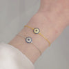 Evil Eye Sparkle Disc Large Bracelet