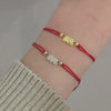 Tiny Elephant Red Thread Bracelet