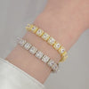 Alba Square Halo 7” Tennis Bracelet