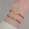 Evil Eye Bezel Red Thread Bracelet