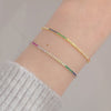 Amy Solo Row Rainbow Adjustable Bracelet