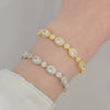Ovaline Halo 7” Tennis Bracelet