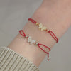 Butterfly Sparkle Pave Red Thread Bracelet