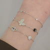 Evil Eye Round Disc Bracelet
