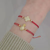 Sparkle Pineapple Red Thread Bracelet