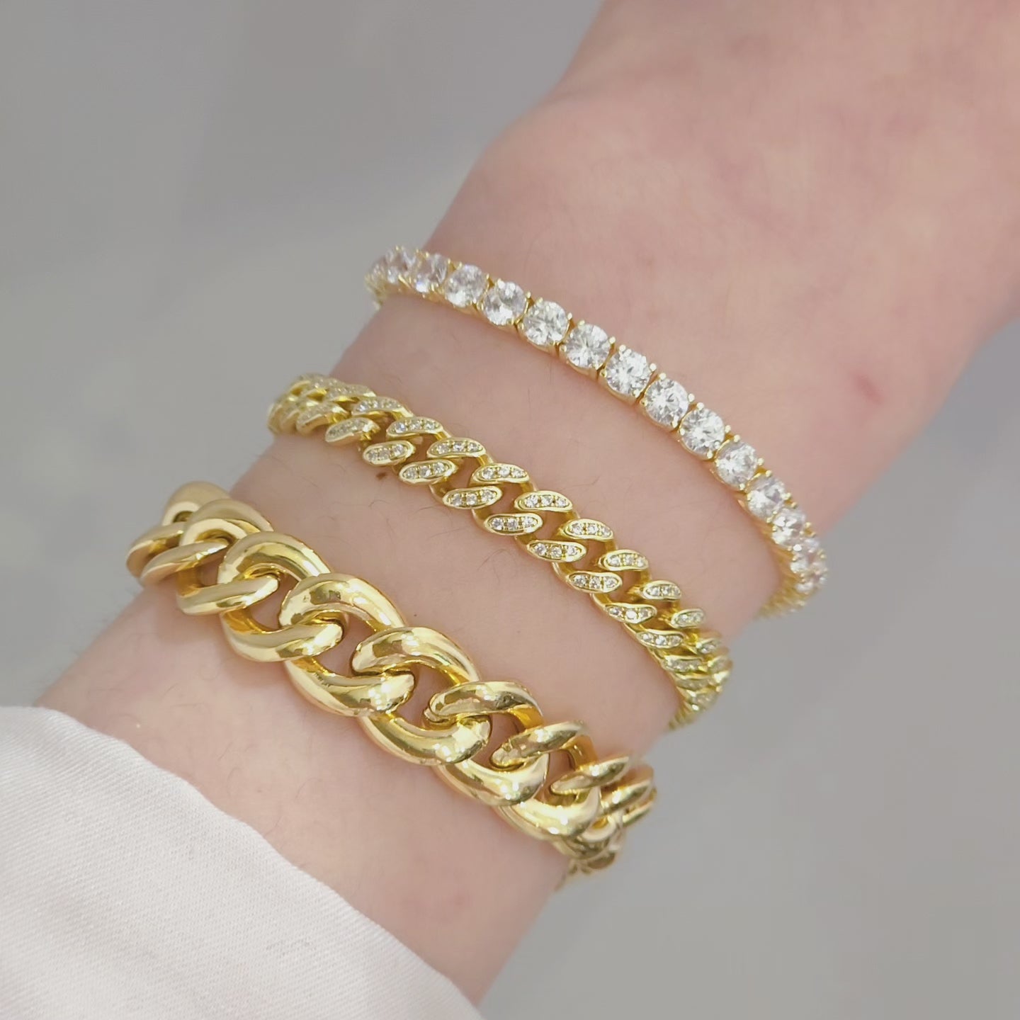Noellery Cuban Pave Luxe Chain Bracelet