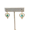 Heart 3D Color Charm Hoop Huggies