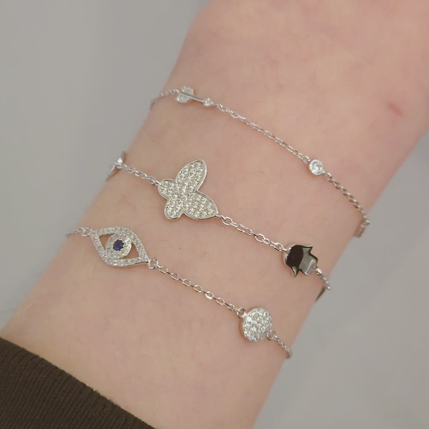 Arrow Heart XO Charm Bracelet