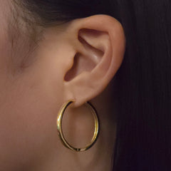 Gold Filled Thin Huggie Hoops
