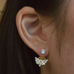 Jacklyn Fan Jacket Earrings