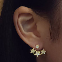 Jacklyn Star Jacket Earrings