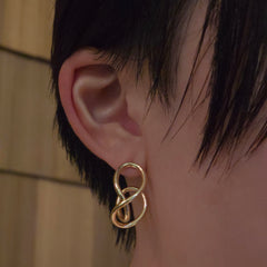 Gold Filled Twisted Metal Hoops
